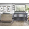 Charcoal Natural Tulip | Metro 2 Piece Set - Convertible Crib and 3 Drawer Dresser 2024