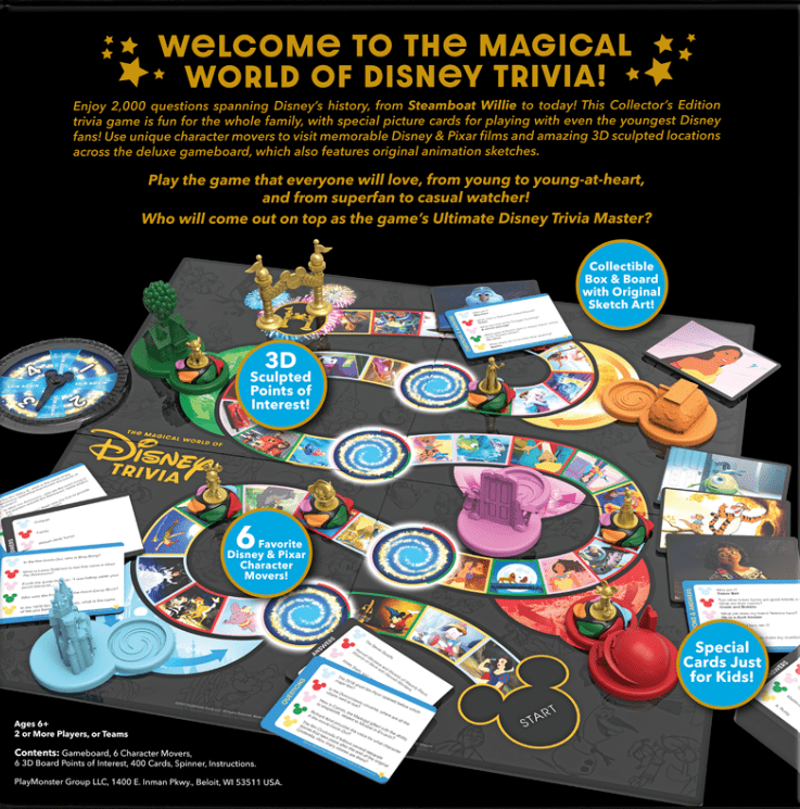 3217640323 The Magical World of Disney Trivia Game 2024
