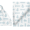 anchr blue Sugar + Maple | Personalized Large Blanket Hat Set 2024